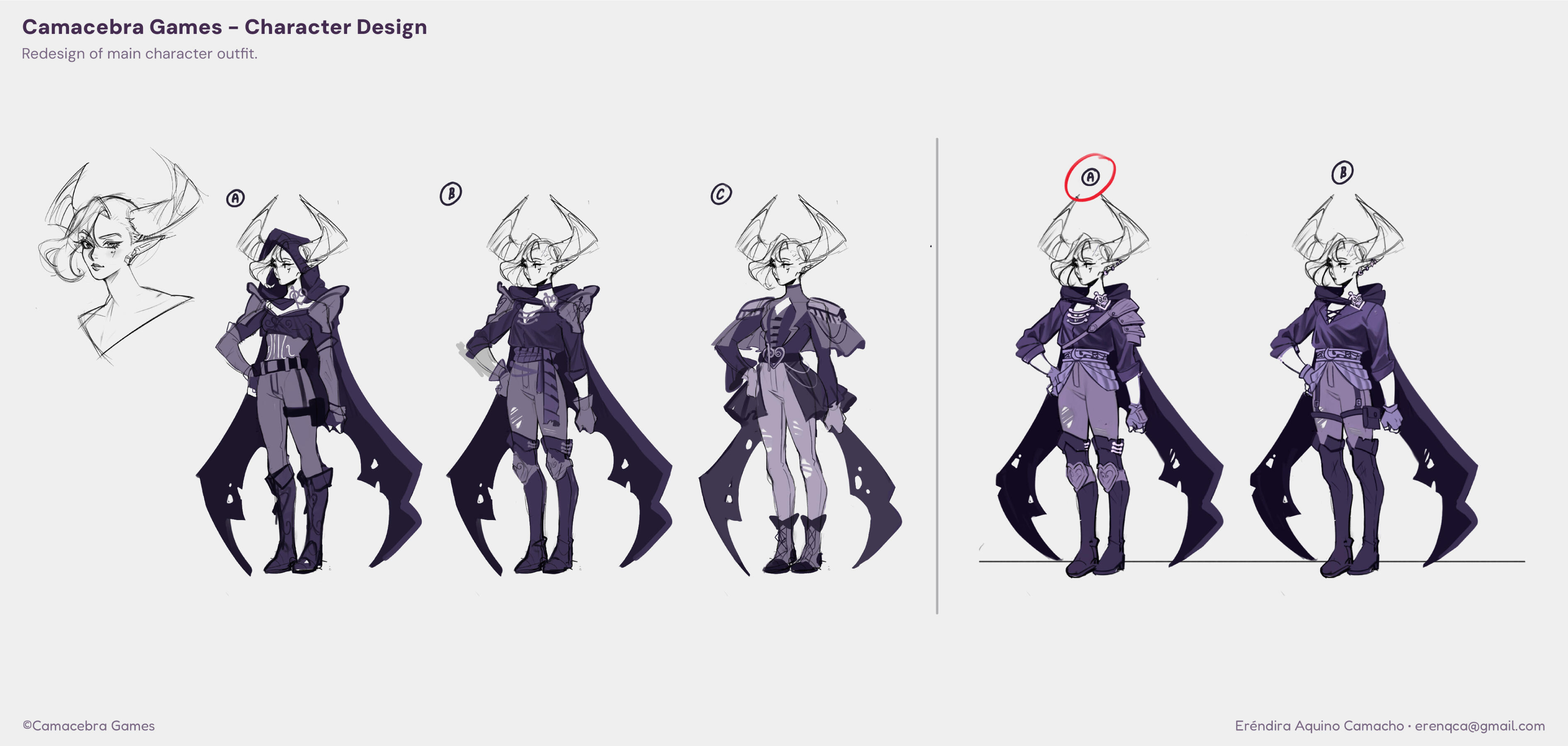 Artemisa redesigned outfit development
