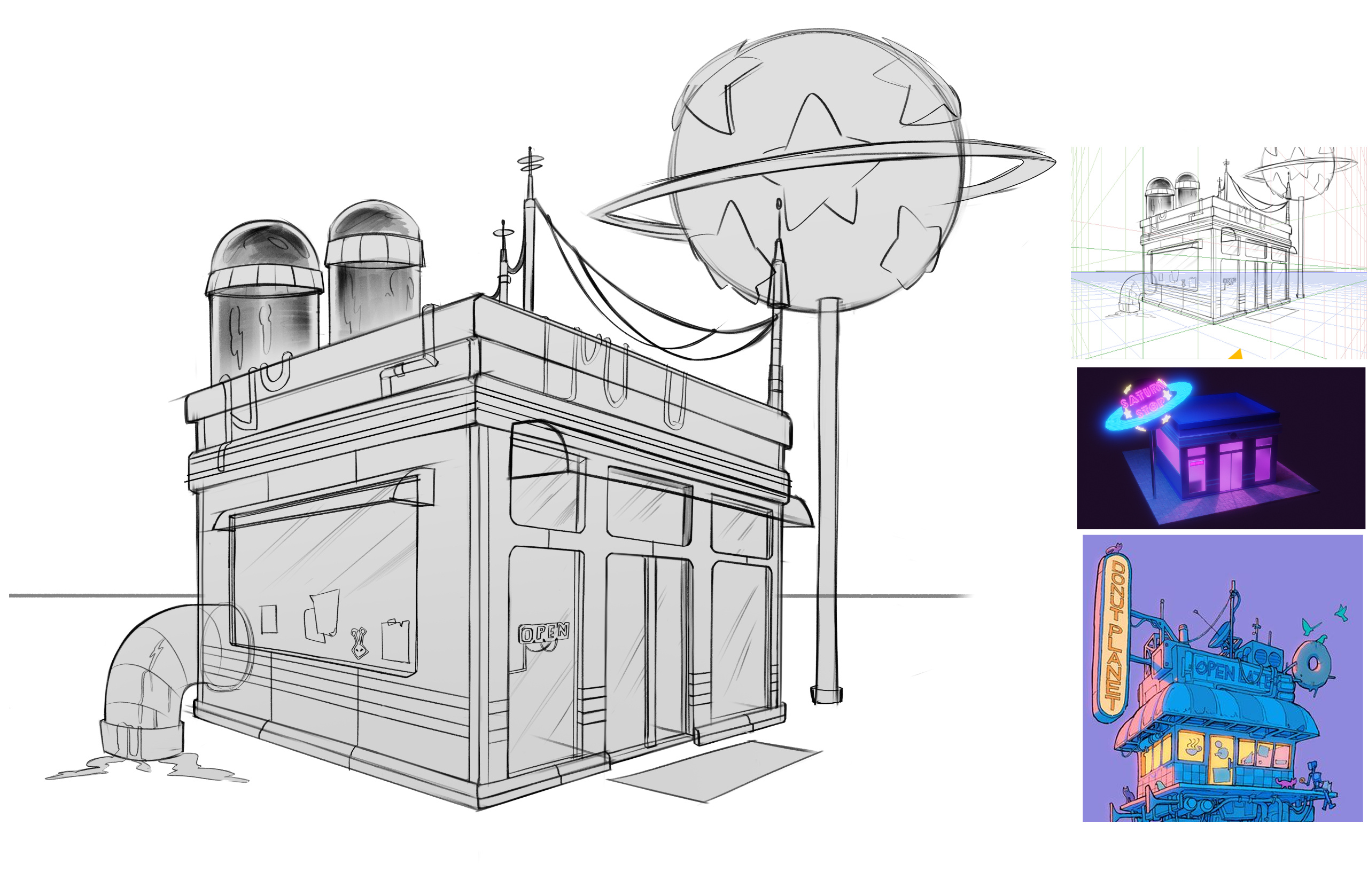 Perspective practice: Convenience Store