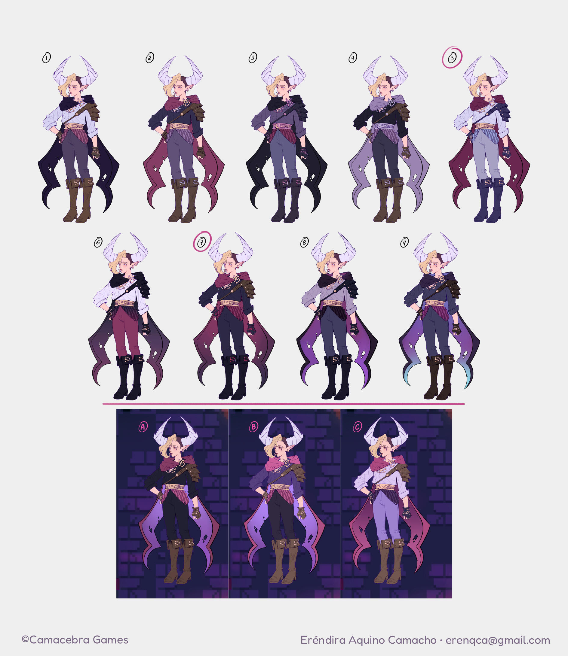 Artemisa redesigned outfit development