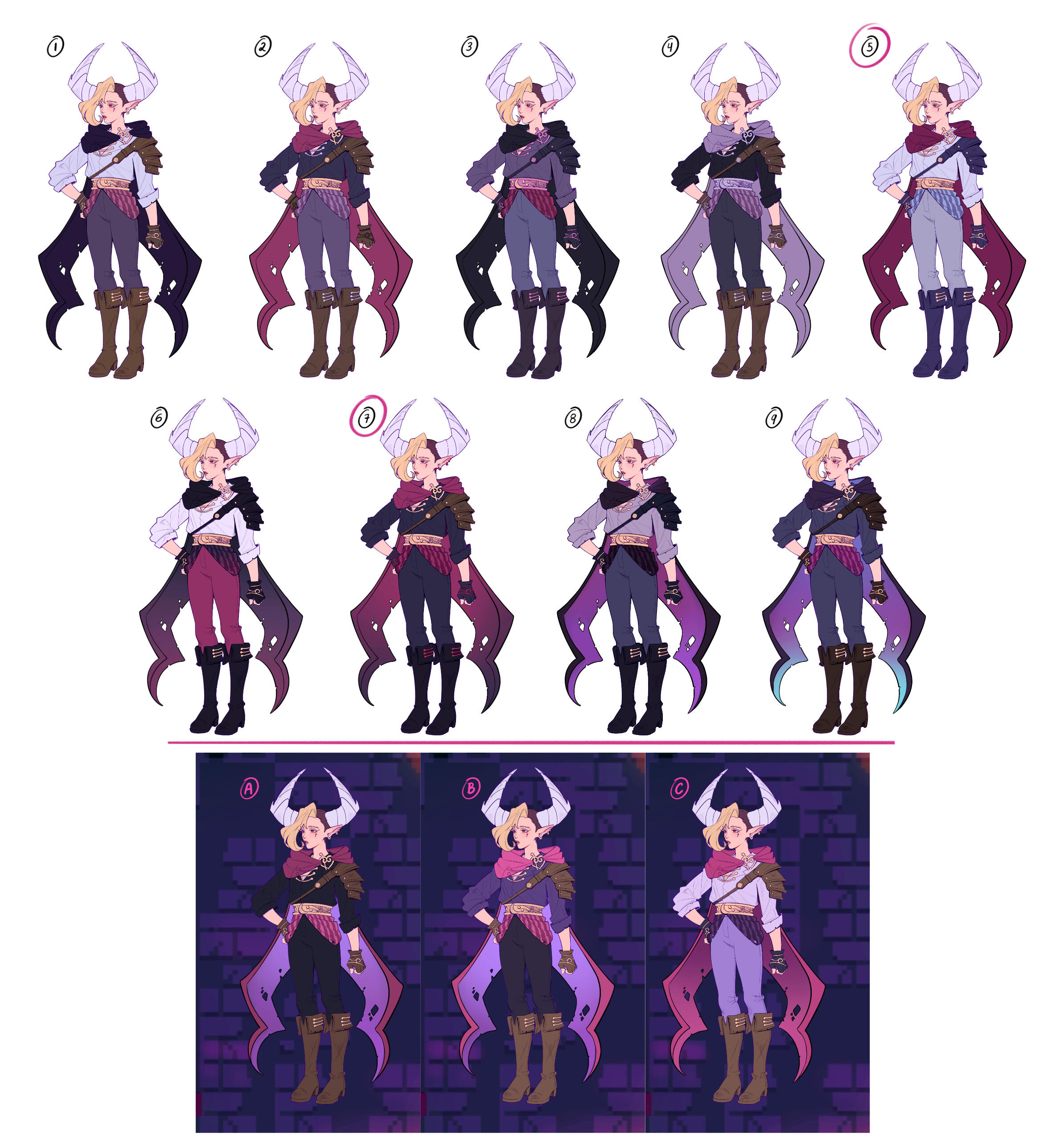 Artemisa alternative outfit development