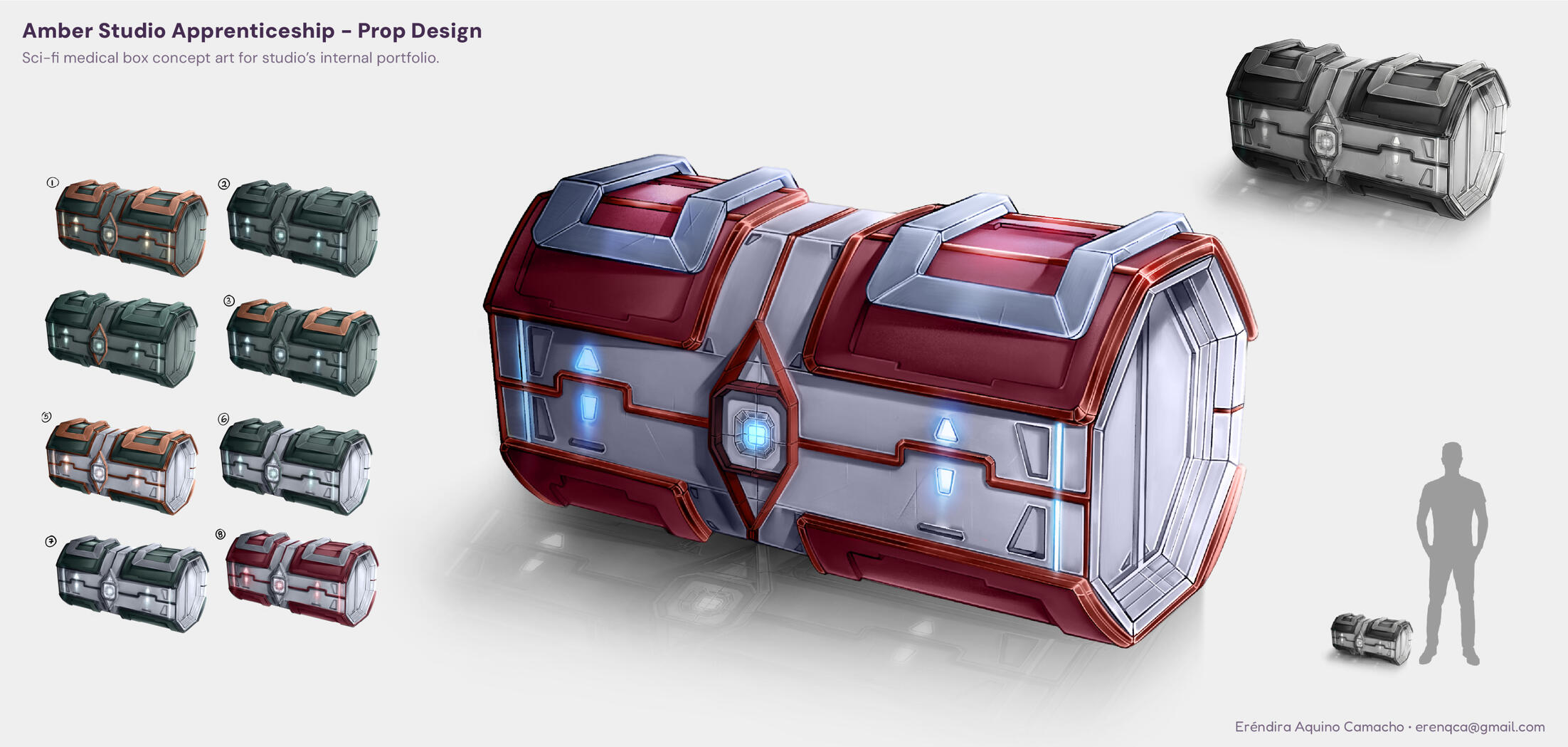 Medical box concept for Amber Studio's portfolio.